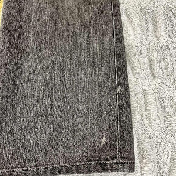 Chico's Platinum Jeans Women 2.5 Short Bootcut Mid Rise Stretch Gray Denim - Picture 5 of 8